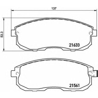 Колодки тормозные передние к-кт brembo P 79 030 фото