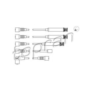 Провода высокого напряж. к-кт topran 202519755 фото