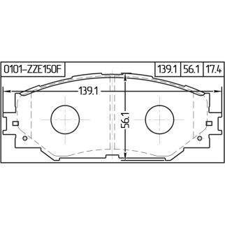 Колодки пер. TOYOTA RAV4 ACA3#,ALA3#,GSA33,ZSA3# 2005.11-2012.12 [GR] фото 2