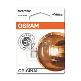 Лампа 12V W21W 21W W3x16d OSRAM ORIGINAL LINE 2 шт. блистер 7505-02B фото
