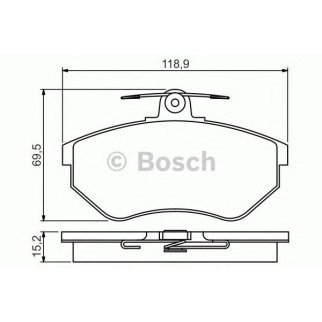 Колодки тормозные передние к-кт BOSCH 0 986 495 246 фото