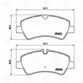 Колодки тормозные задние дисковые к-кт TRIALLI PF 4392 фото 3 Колодки тормозные задние дисковые к-кт TRIALLI PF 4392 фото 3