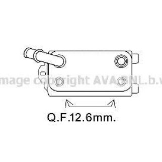 Радиатор (маслоохладитель) АКПП AVA VO3170 фото