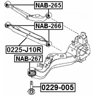 Болт развала задних колес FEBEST 0229-005 фото 2