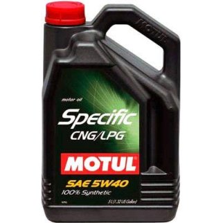 Масло моторное 5W40 MOTUL 5л синтетика Specific CNG/LPG A3/B4/C3, SM/CF фото