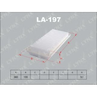 Фильтр воздушный LYNXauto LA197 фото