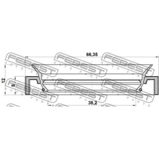 Сальник привода 40x66x8x12 фото