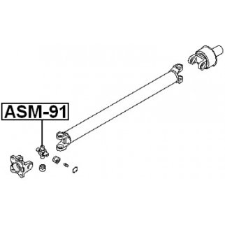 ASM-91_крестовина карданного вала !Mitsubishi L200 2.5DiD 06> фото 2