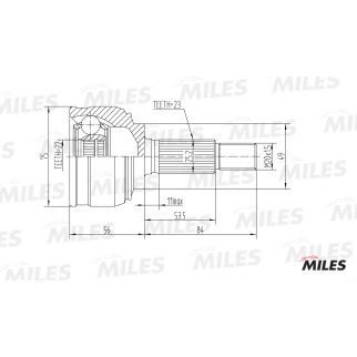 ШРУС наружный MILES GA20308 фото