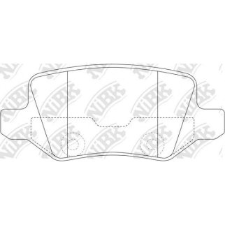 Колодки тормозные задние к-кт NiBK PN0214 фото