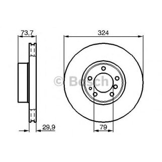 0 986 478 024_диск тормозной передний! BMW E39 2.0-5.0 96-04 фото