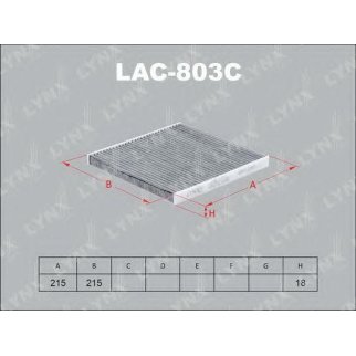 Фильтр салона LYNXauto LAC-803C фото
