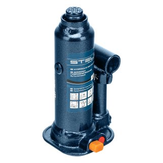 Домкрат бутылочный 2т гидравлический подъем 178-338 мм в кейсе STELS фото 3