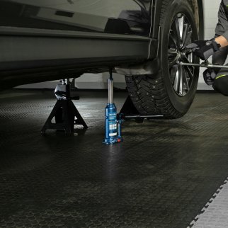 Домкрат бутылочный 2т гидравлический подъем 178-338 мм в кейсе STELS фото 13