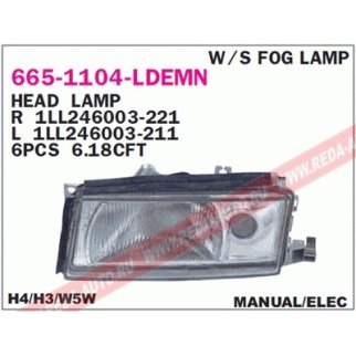 Фара левая DEPO 665-1104L-LDEMN фото