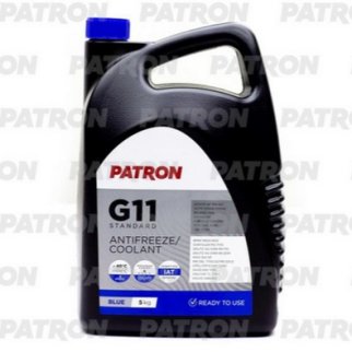 Антифриз PATRON Blue G11 готовый -40C синий 5 кг PCF3005 фото