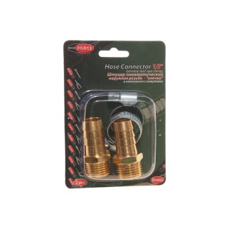 Штуцер пневматич. наруж. резьба 1/2&quot;-&quot;елочка&quot; 16мм фото