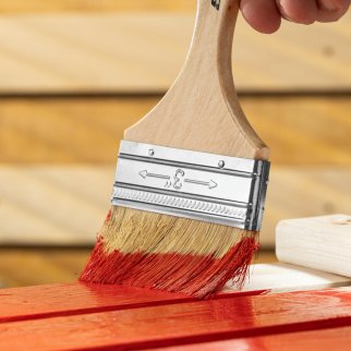 Кисть плоская Slimline 3" натуральная щетина SPARTA фото 8