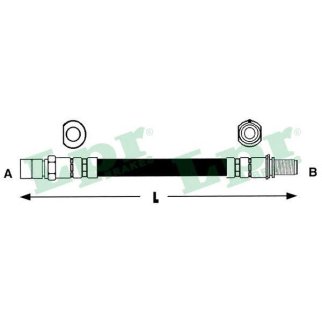 Шланг тормозной Lpr 6T46187 фото
