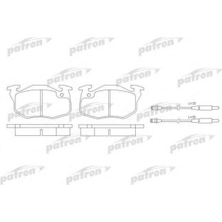 Колодки тормозные дисковые передн CITROEN: SAXO 96-03, PEUGEOT: 106 II 96-, 205 I 83-87, 205 I кабрио 86-94, 205 II 87-98, 305 II 82-90, 305 II Break 82-88, 309 I 85-89, 30 фото