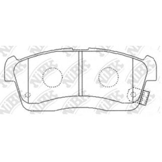 Колодки тормозные передние к-кт NiBK PN6492 фото