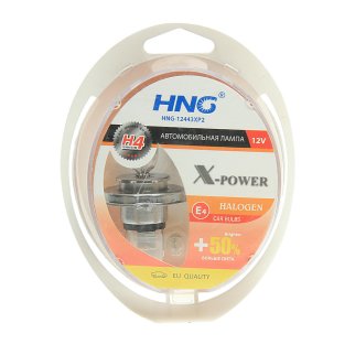 Лампа 12V H4 (60/55) P43t+50% X-POWER (2шт+2шт W5W) 12V HNG фото
