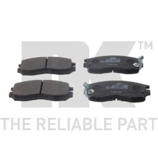 Колодки тормозные дисковые передние с звуковым предупреждением износа / MITSUBISHI Colt-III,Eclipse- фото