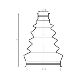 Пыльник ШРУСа TRIALLI FG 0506 фото 3