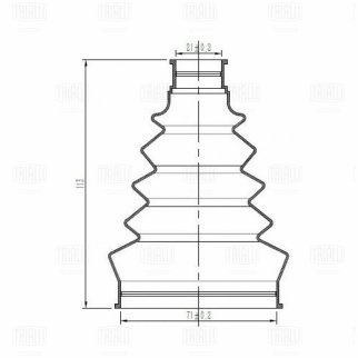 Пыльник ШРУСа TRIALLI FG 0506 фото 3