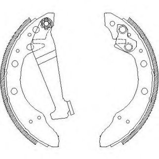 4046.00_=345SBS=057 100-SX=361260B=FSB150 !колодки барабанные Audi 100 1.9-2.0D &lt;82/80 1.6-1.9D &lt;89 фото