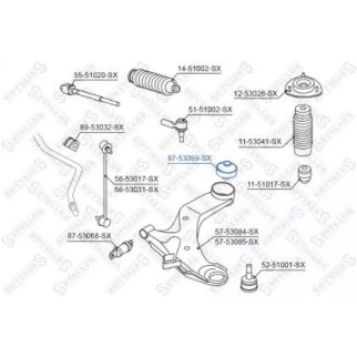 87-53069-SX_сайлентблок рычага зад.! KIA Cerato 04> фото