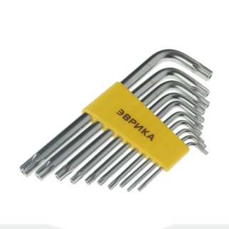 Набор ключей TORX Г-образных T9-T50 10пр. ЭВРИКА фото 1