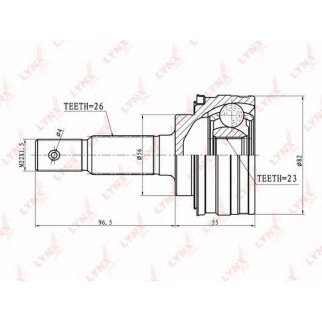 ШРУС наружный LYNXauto CO7518 фото