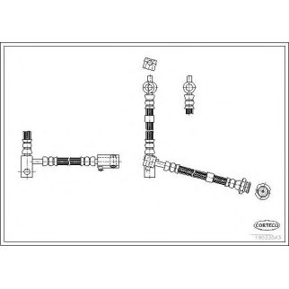 Шланг тормозной CORTECO 19033543 фото