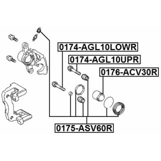 Втулка направляющая суппорта тормозного заднего фото 2