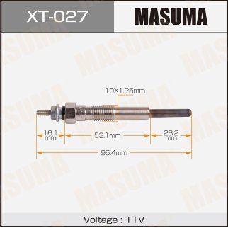 Свеча накаливания Masuma XT-027 фото