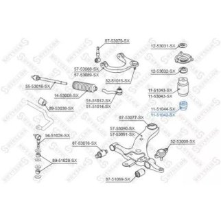 Отбойник амортизатора Stellox 11-51042-SX фото