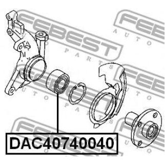 Подшипник ступицы FEBEST DAC40740040 фото