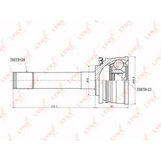 ШРУС наружный LYNXauto CO5503 фото