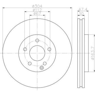 Диск тормозной передний вентилируемый TEXTAR 92152105 фото