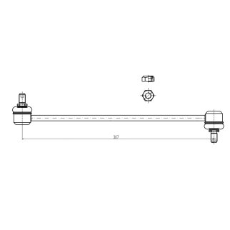 Стойка переднего стабилизатора TRIALLI SP 2513 фото 3