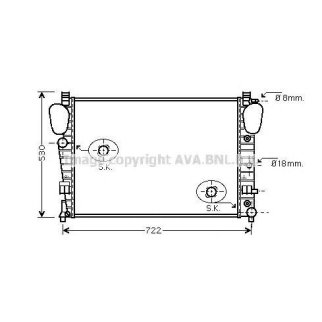 Радиатор основной AVA MSA2309 фото