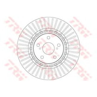 Диск тормозной TOYOTA Highlander (07-),Rav 4 (13-) LEXUS RX (09-) передний (1шт.) TRW фото
