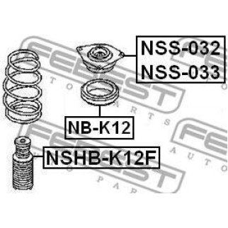 Подшипник опоры переднего амортизатора FEBEST NB-K12 фото