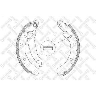 097 100-SX_=4086.00=610SBS=FSB566 !колодки барабанные Daewoo Matiz 0.8 98> фото