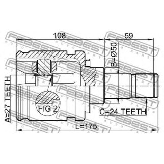 ШРУС внутренний FEBEST 0111-ACV30LH фото