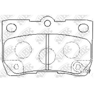 Колодки тормозные задние дисковые к-кт NiBK PN1494 фото