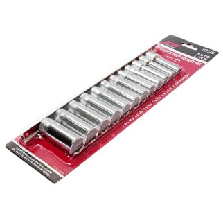 Набор головок торцевых глубоких 6-гранных 3/8" 8-19мм, длина 63мм 12шт JTC /1 фото 1