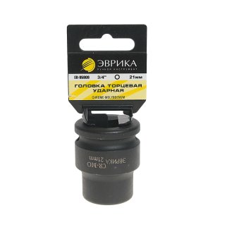 Головка торцевая 21 3/4" 6гр ударная ЭВРИКА фото