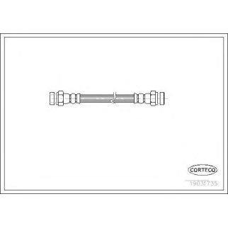 Шланг тормозной CORTECO 19031735 фото